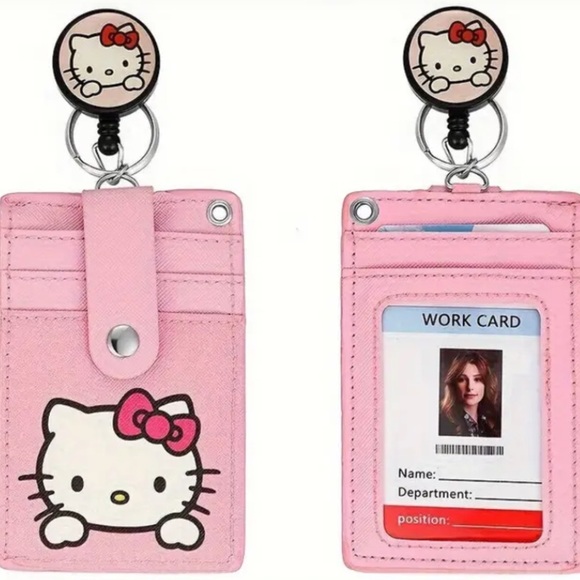 HELLO KITTY ID Badge Holder, Wallet, Card Holder, Multipurpose NEW NWT - Picture 15 of 16